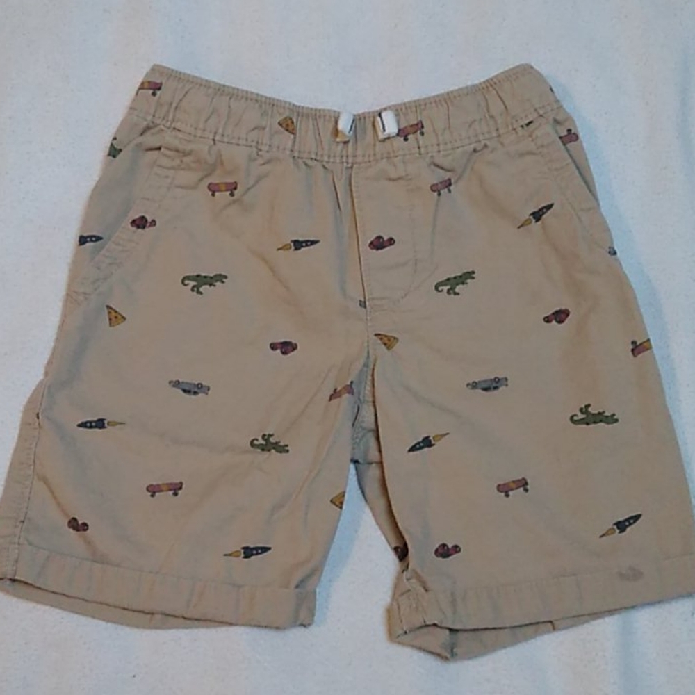 Carter's Boys Shorts Tan w/Fun Details Size 5